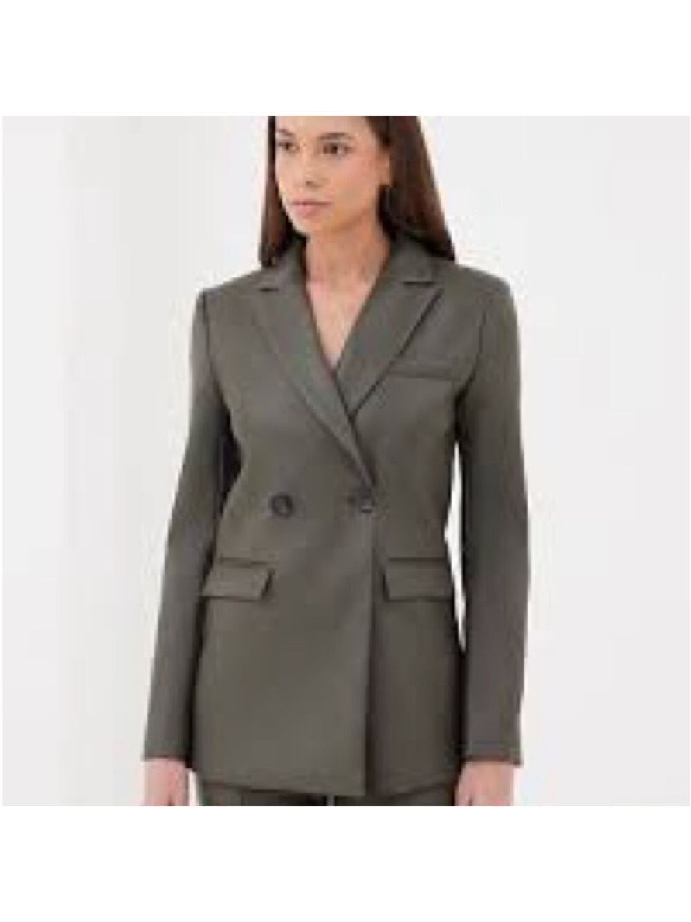 Sophisticated Olive Women's Vegan Leather Jacket